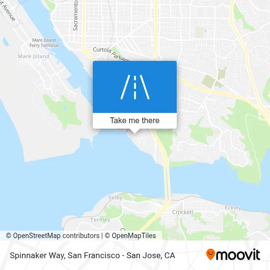 Spinnaker Way map