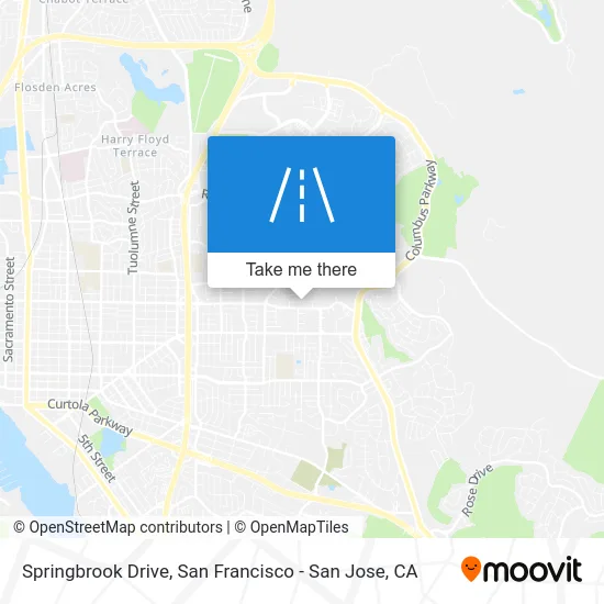 Springbrook Drive map