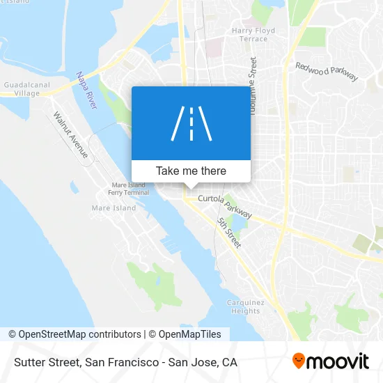 Sutter Street map