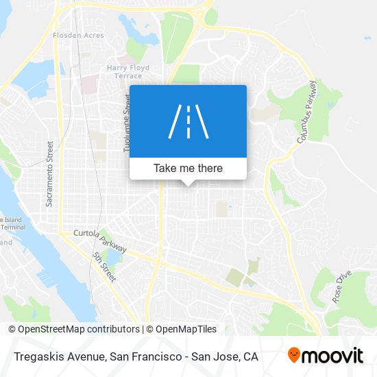 Tregaskis Avenue map