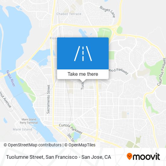 Mapa de Tuolumne Street