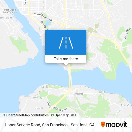 Mapa de Upper Service Road