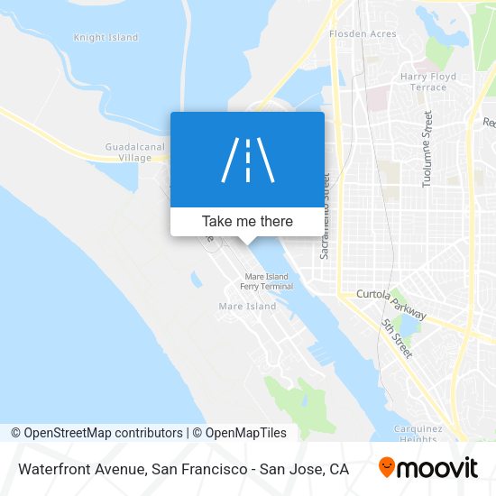 Waterfront Avenue map