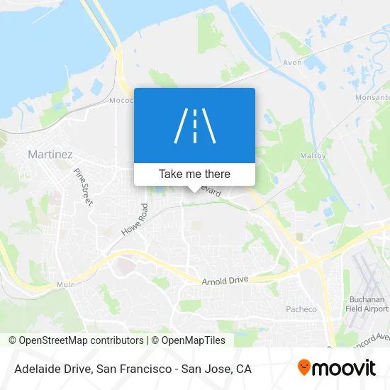 Adelaide Drive map
