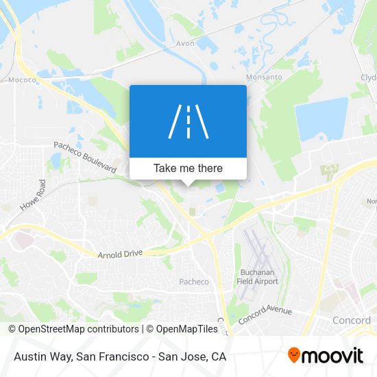 Austin Way map