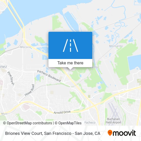 Mapa de Briones View Court