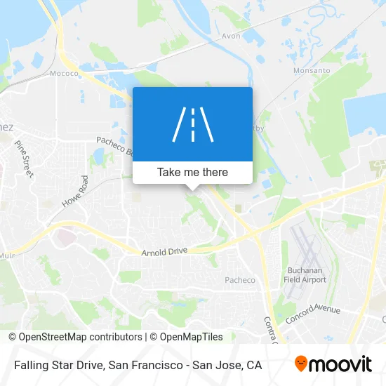 Falling Star Drive map