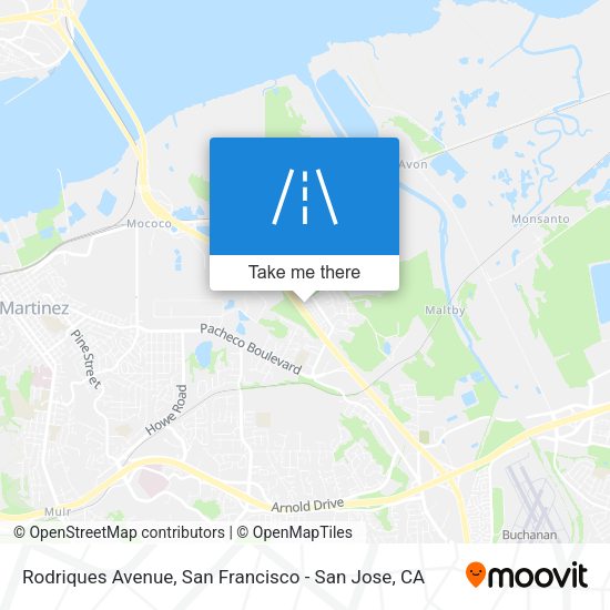 Rodriques Avenue map