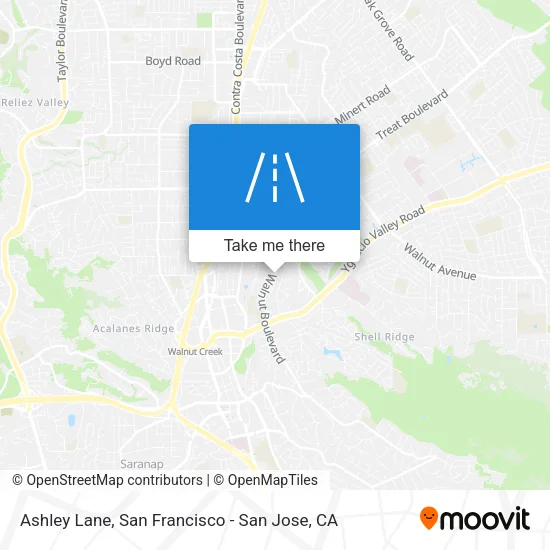 Ashley Lane map