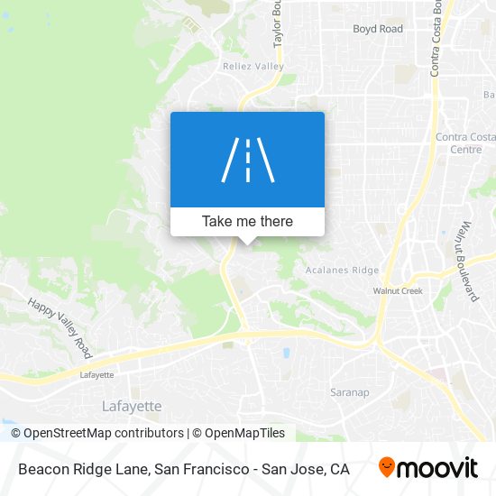 Beacon Ridge Lane map