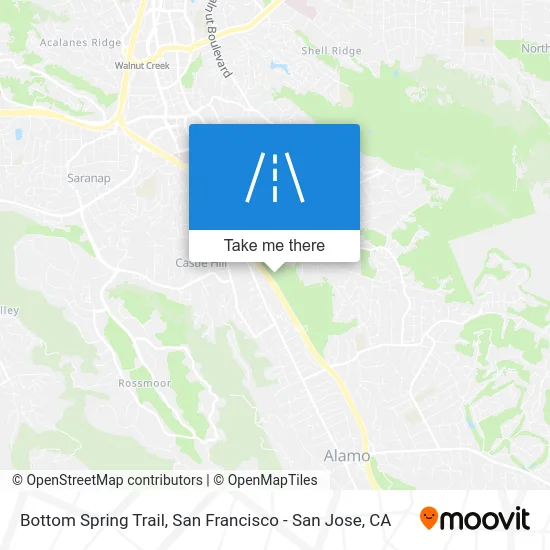 Bottom Spring Trail map
