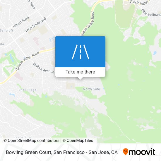 Mapa de Bowling Green Court
