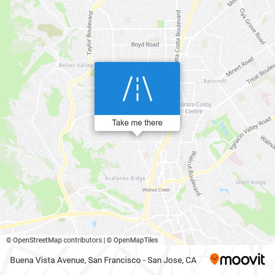 Buena Vista Avenue map