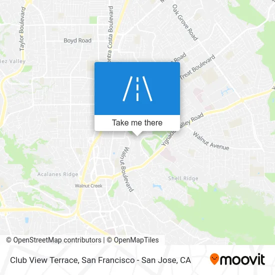 Club View Terrace map