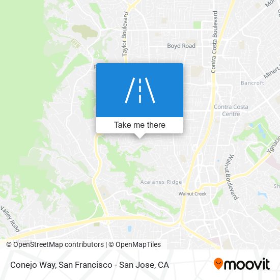 Conejo Way map