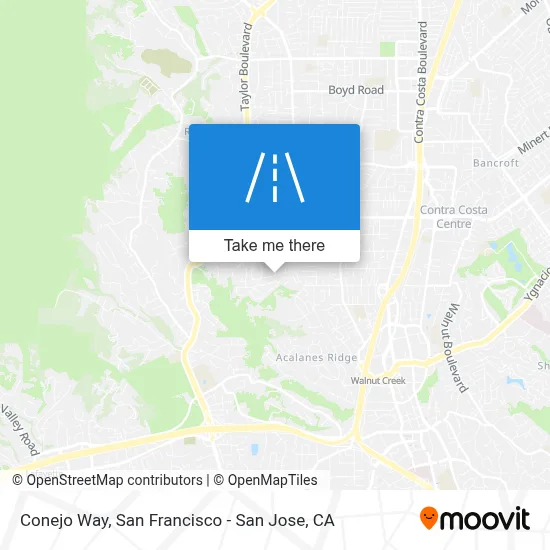 Conejo Way map