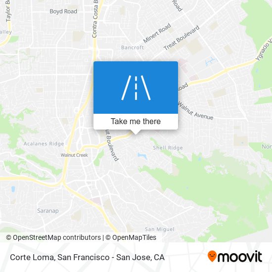 Corte Loma map