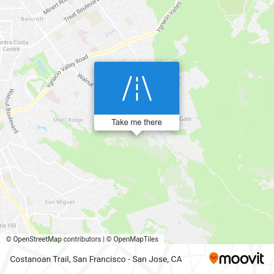 Mapa de Costanoan Trail