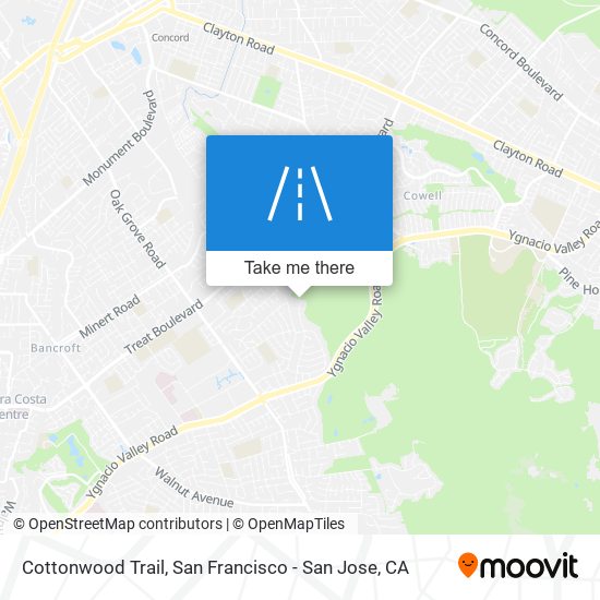 Cottonwood Trail map