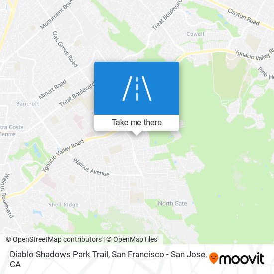 Diablo Shadows Park Trail map