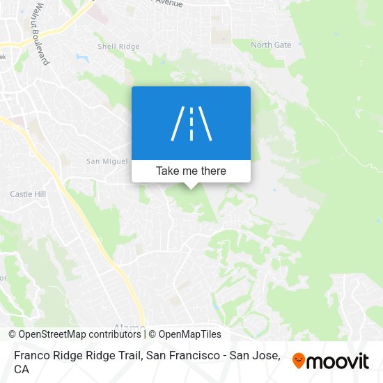 Franco Ridge Ridge Trail map