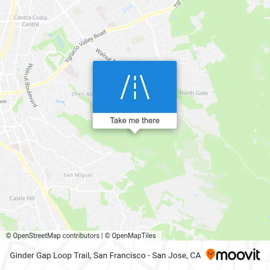 Ginder Gap Loop Trail map