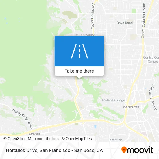 Hercules Drive map
