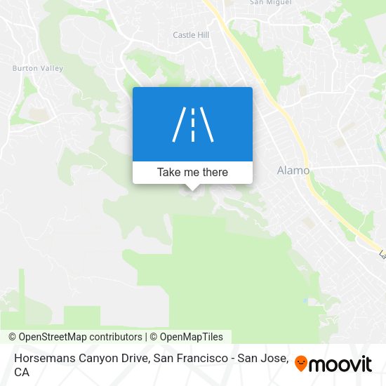 Horsemans Canyon Drive map