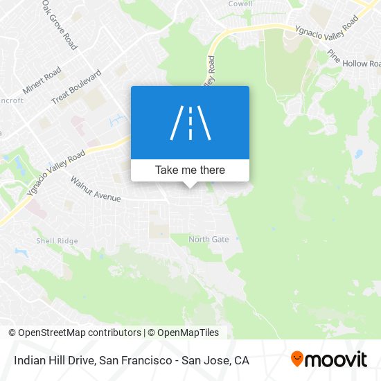 Indian Hill Drive map