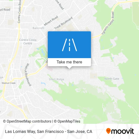 Las Lomas Way map