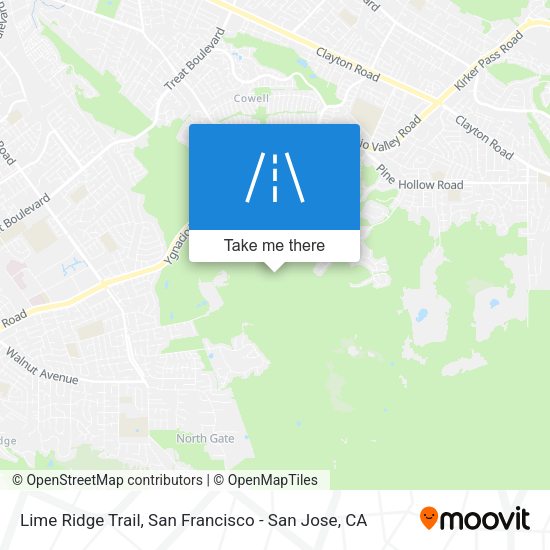 Mapa de Lime Ridge Trail