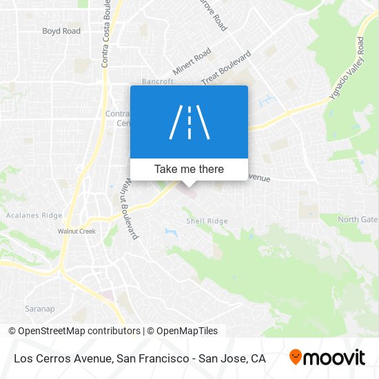 Los Cerros Avenue map