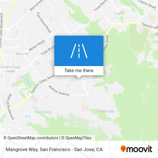 Mangrove Way map