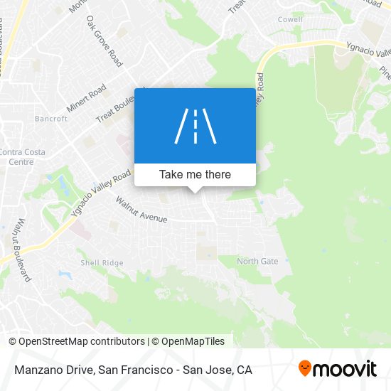 Manzano Drive map