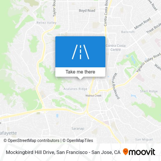 Mockingbird Hill Drive map