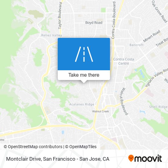 Mapa de Montclair Drive