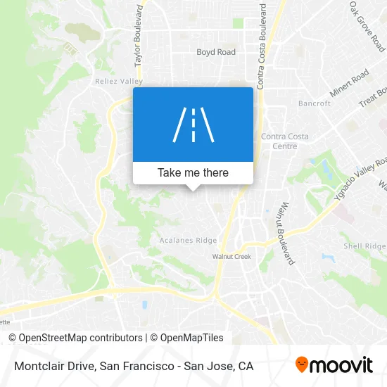 Montclair Drive map