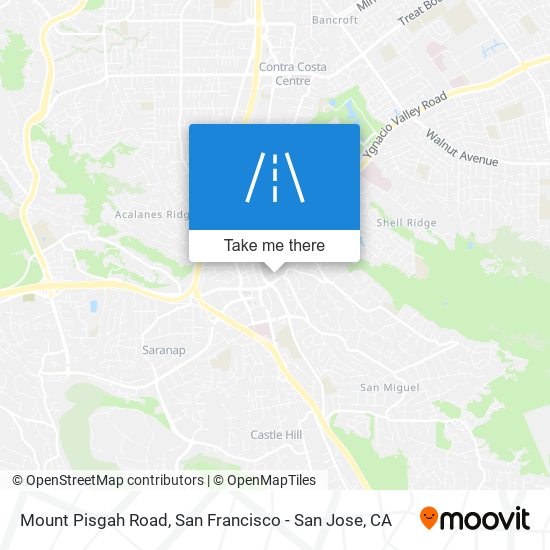 Mount Pisgah Road map