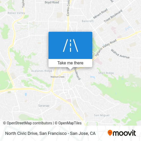 North Civic Drive map