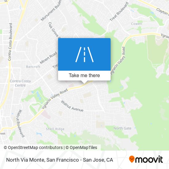 North Via Monte map