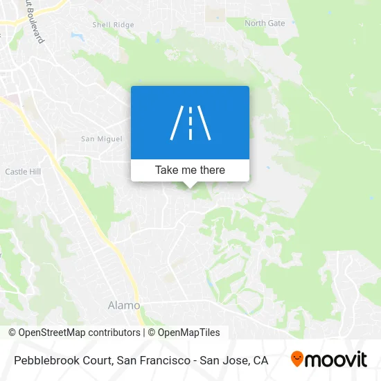 Pebblebrook Court map