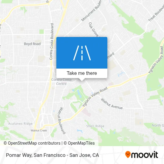 Pomar Way map