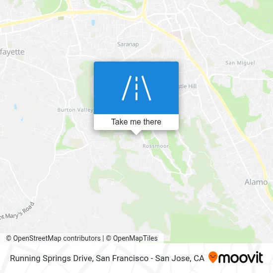 Running Springs Drive map