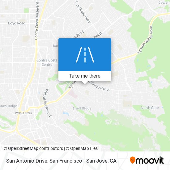 Mapa de San Antonio Drive