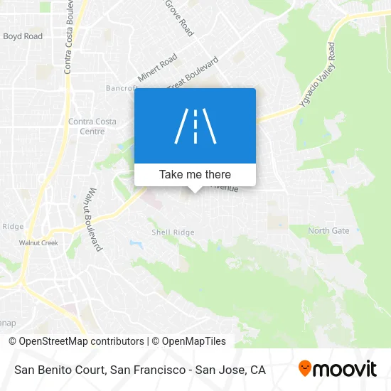 San Benito Court map