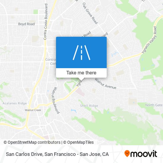 San Carlos Drive map