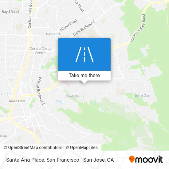 Santa Ana Place map