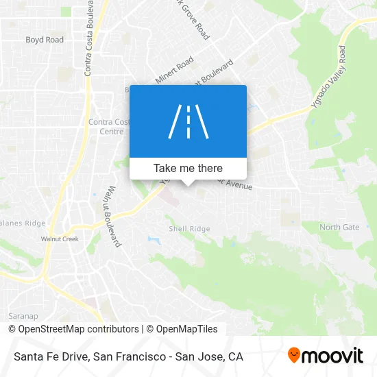 Santa Fe Drive map