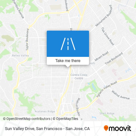 Mapa de Sun Valley Drive