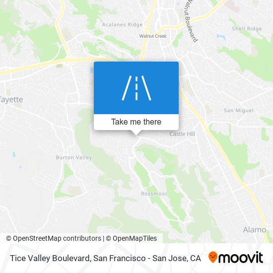 Tice Valley Boulevard map